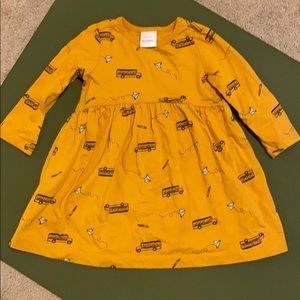 Hanna Andersson toddler school bus dress